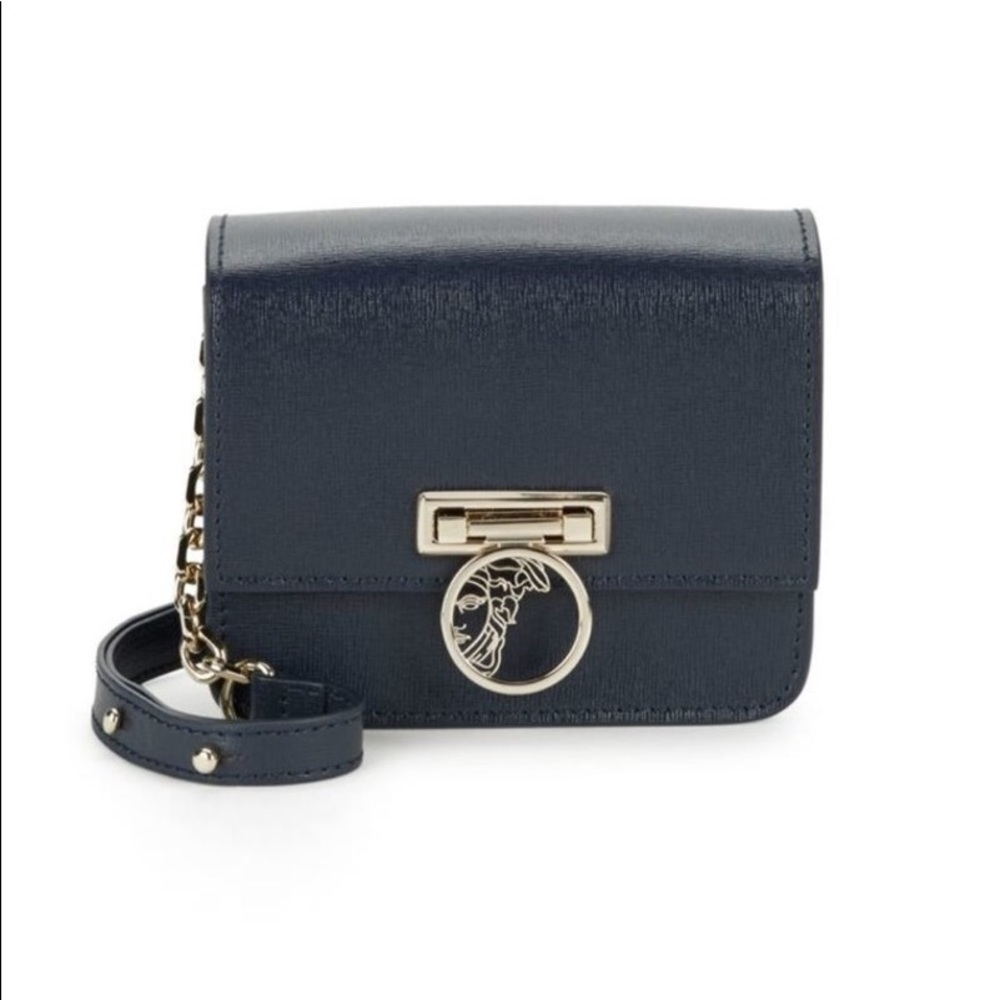 Versace Collection Leather Crossbody Bag